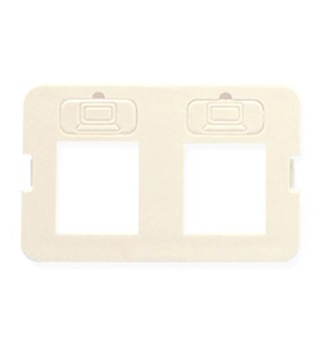 BEZEL- ELITE- FLAT- 2-PORT- WHITE ICC-IC108BF2WH