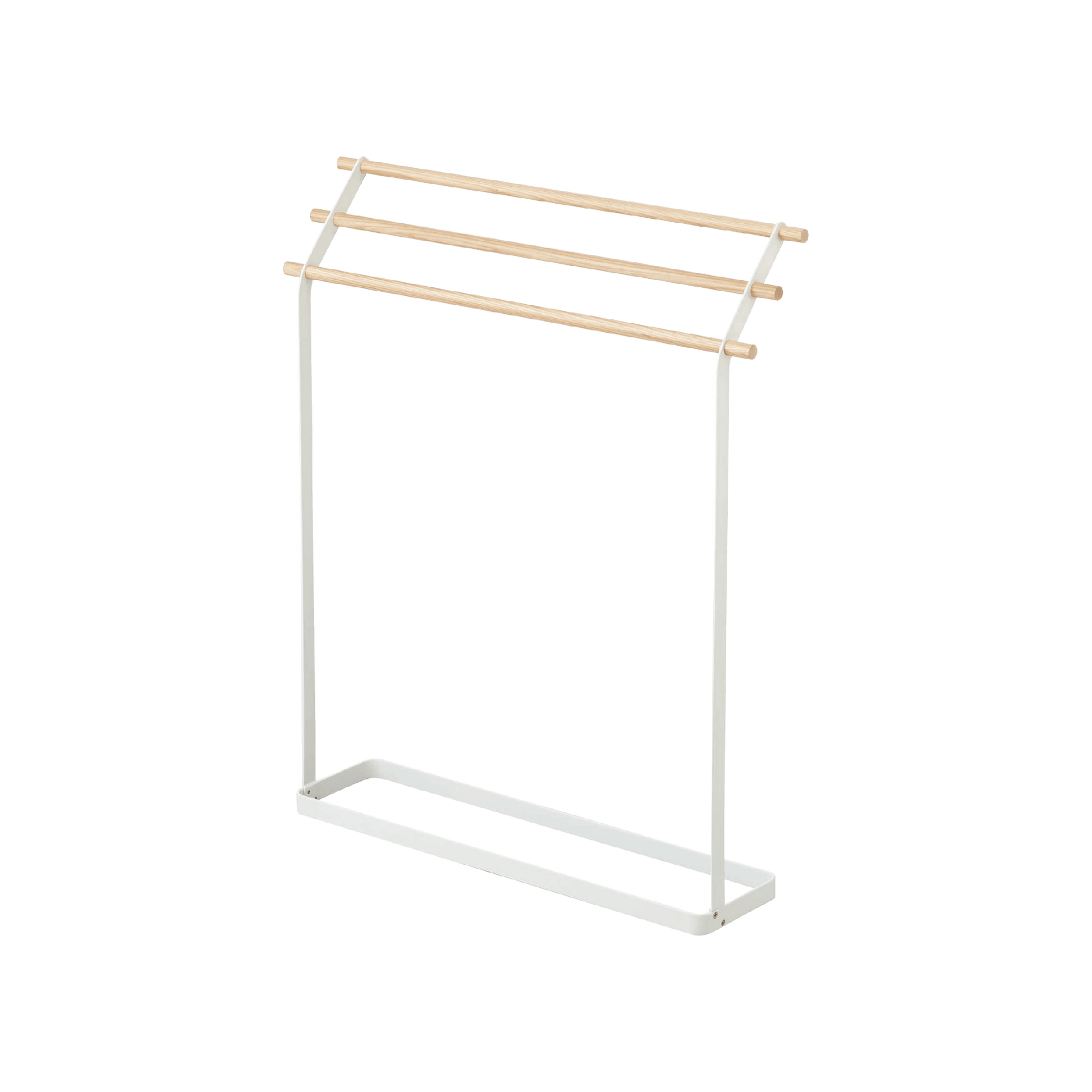 Bath Towel Rack (32" H) - Steel + Wood