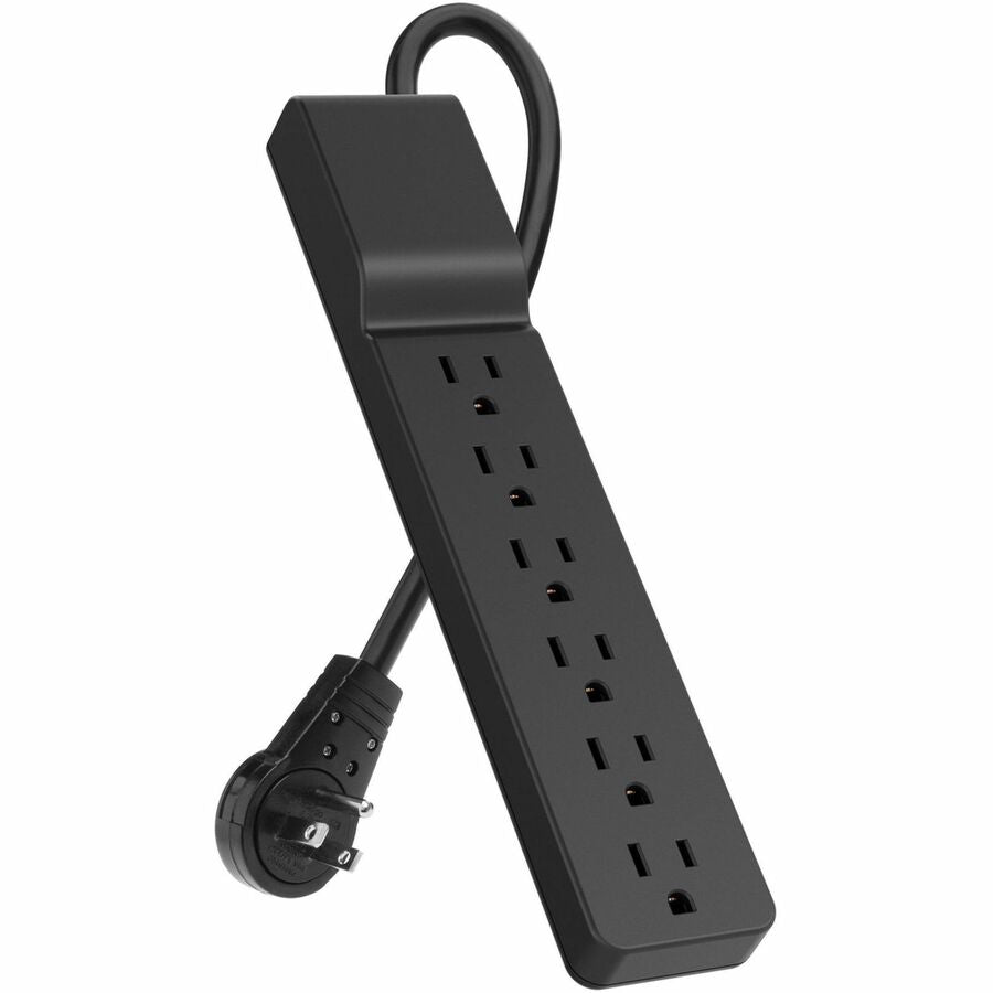 Belkin Bse600-06Blk-Wm Surge Protector Black 6 Ac Outlet(S) 120 V 1.8 M