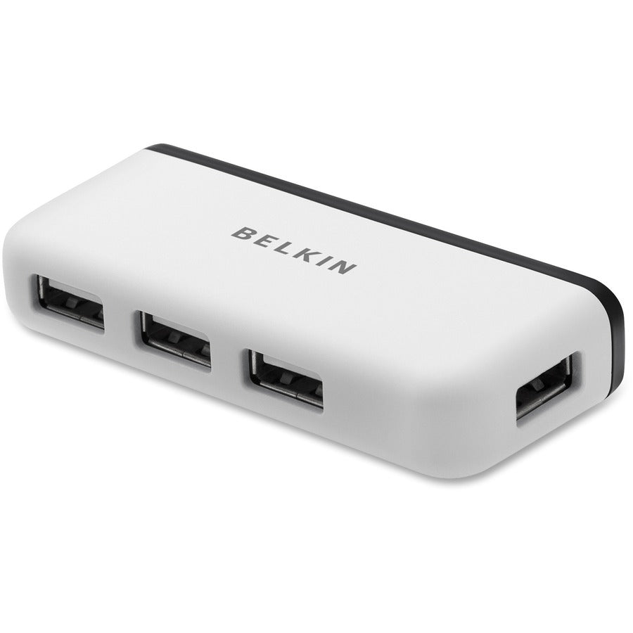 Belkin F4U021Bt Interface Hub 480 Mbit/S Black, White