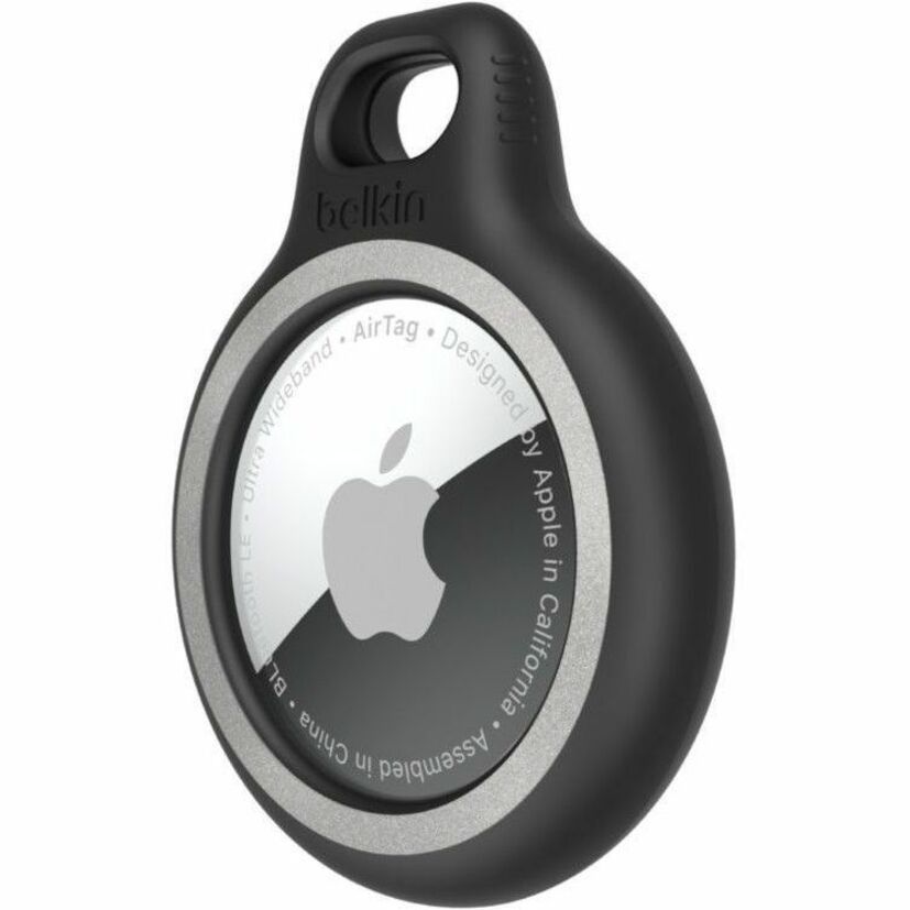 Bulken Key Belkin Reflective Secure Holder with Key Ring for Apple AirTag - Black ...
