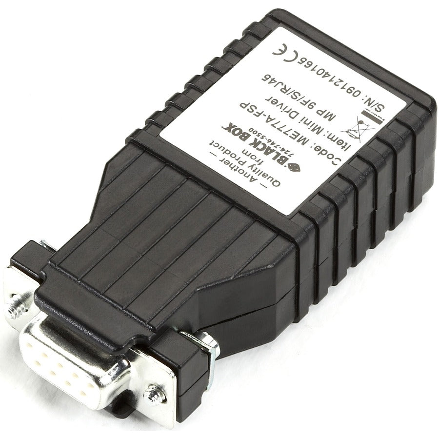 Black Box Async RS232 Extender over CATx - DB9 Male to RJ-45 ME777A-FS