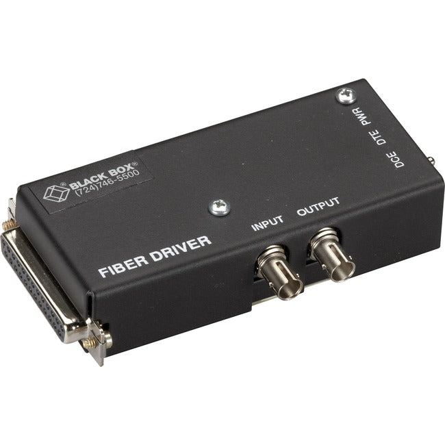 Black Box Async Rs232 Extender Over Fiber - Db25 Male, St Multimode