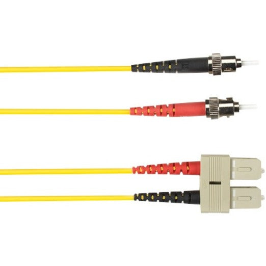 Black Box Colored Fiber Os2 9-Micron Singlemode Fiber Optic Patch Cable - Duplex, Plenum FOCMPSM010MSTSCYL