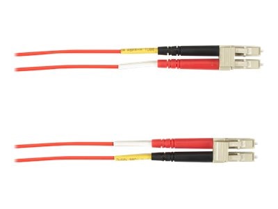 Black Box Colored Fiber Os2 9/125 Singlemode Fiber Optic Patch Cable - Ofnr Pvc Focmrsm-003M-Lclc-Rd