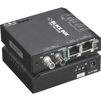 Black Box Fast Ethernet (100-Mbps) Extreme Temperature Switch - (2) 10/100-Mbps Copper Rj45, (1) 100-Mbps Multimode Fiber, 1300Nm, 2Km, St