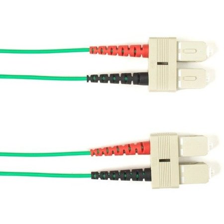 Black Box Fiber Optic Duplex Patch Network Cable Focmpsm-002M-Scsc-Gn