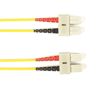 Black Box Fiber Optic Duplex Patch Network Cable Focmpsm-003M-Scsc-Yl