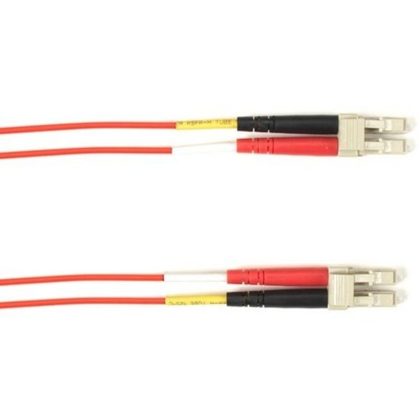 Black Box Fiber Optic Duplex Patch Network Cable Focmr10-030M-Lclc-Rd