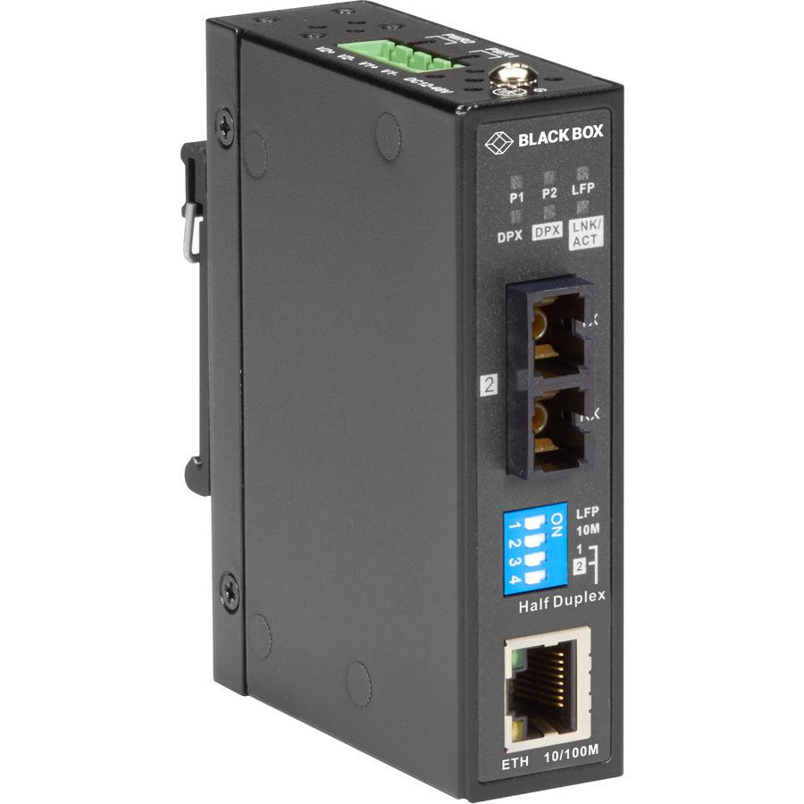 Black Box LMC280 Series Fast Ethernet Industrial Media Converter - Multimode SC