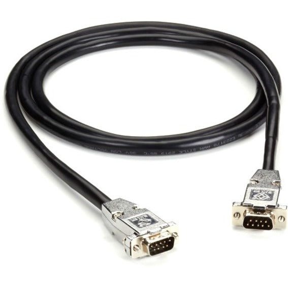 Black Box Rs-232 Shielded Cable W/ Metal Hoods Db9M/M 5Ft. Black