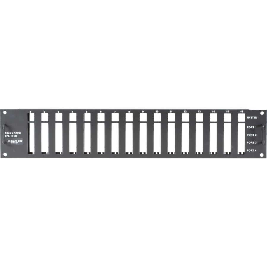 Black Box Rs232 Passive Splitter Rackmount Chassis - 2U, Rj45