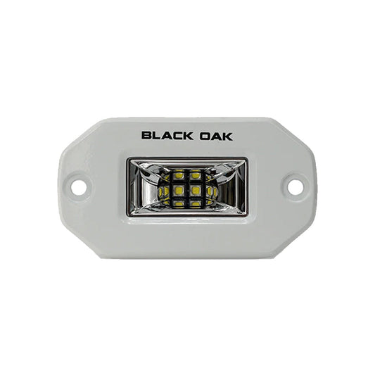 Black Oak Pro Series 2" Flush Mounted Scene Light - White