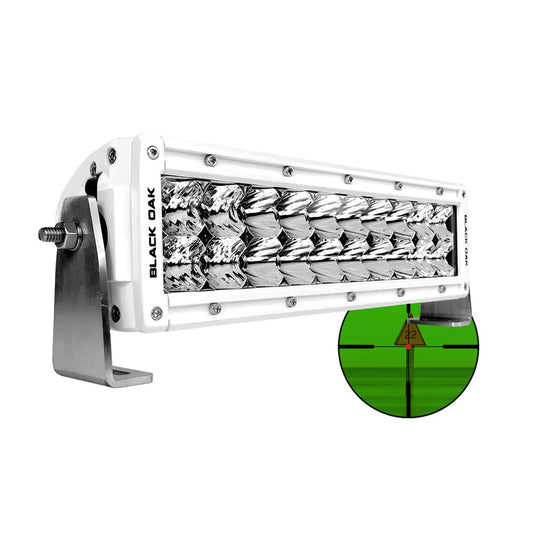 Black Oak Pro Series Double Row Combo Infrared 10" 850nm Light Bar - White