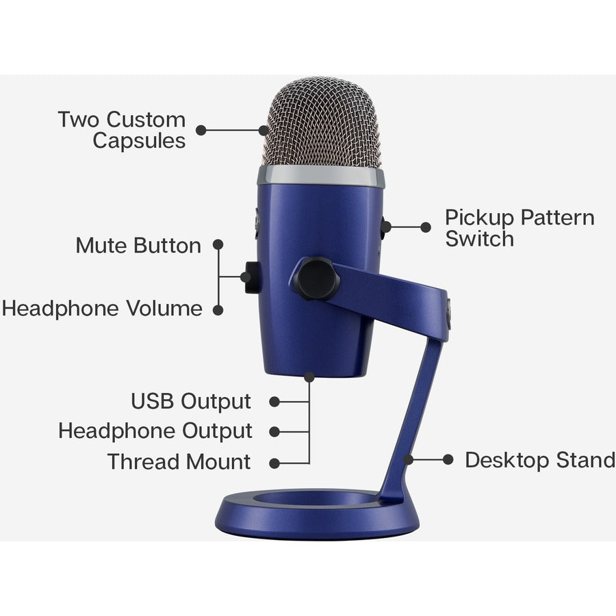 Blue Microphones Blue Yeti Nano Usb Mic Studio Microphone