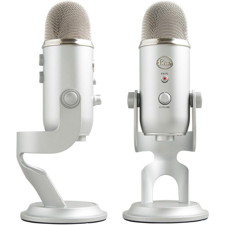 Blue Microphones Blue Yeti Usb Mic Silver Studio Microphone