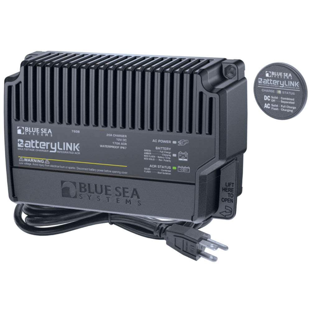 Blue Sea 7608 BatteryLink&reg; Charger (North America) - 12V - 20Amp - 2 Bank