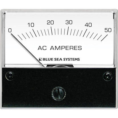 Blue Sea 9630 AC Analog Ammeter 0-50 Amperes AC