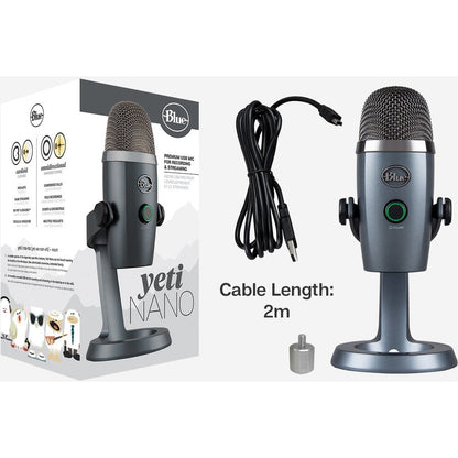 Blue Yeti Nano Usb Mic-Shadow,Grey Yeti Nano