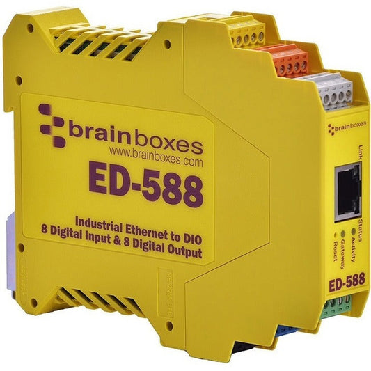 Brainboxes - Ethernet To 8 Digital Inputs And 8 Digital Outputs + Rs485 Gateway