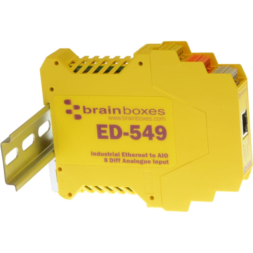 Brainboxes Brainboxes - Ethernet to 8 Analogue Inputs + RS485 Gateway ED-549