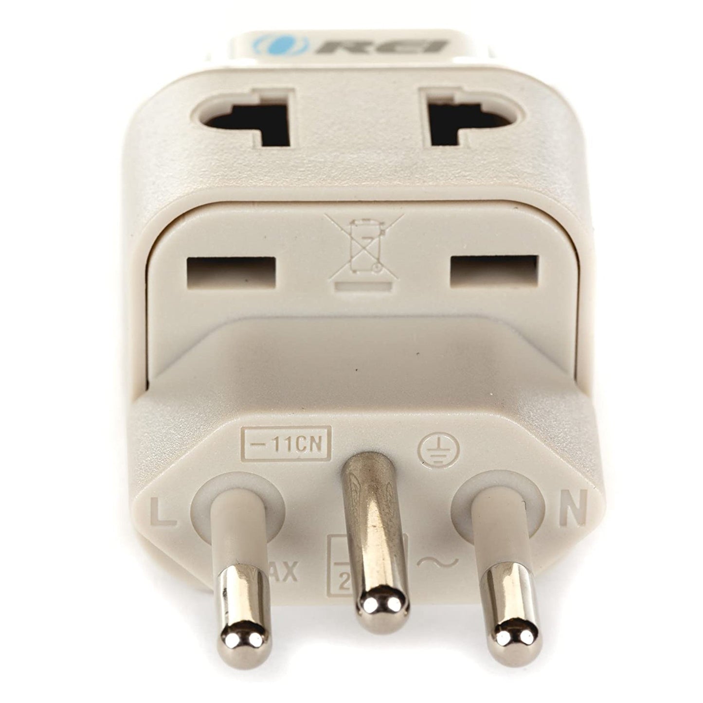 Brazil Travel Adapter - 2 in 1 - Type N - Compact Design (DB-11C)