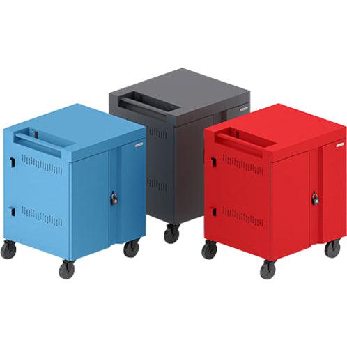 Bretford Cube Cart Portable Device Management Cart Graphite