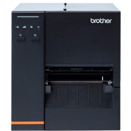 Brother Td-4420tn Desktop Direct Thermal/Thermal Transfer Printer -  Monochrome - Label/Receipt Print - Ethernet - USB - Yes - Serial - With  Cutter