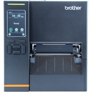 Brother Tj-4021Tn Desktop Direct Thermal/Thermal Transfer Printer - Monochrome - Label/Receipt Print - Ethernet - Usb - Serial