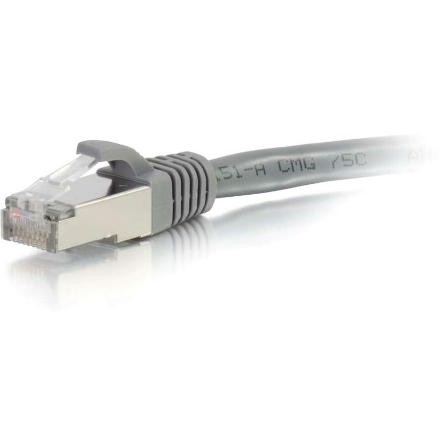 C2G 1Ft Cat6 Ethernet Cable - Snagless Shielded (Stp) - Gray