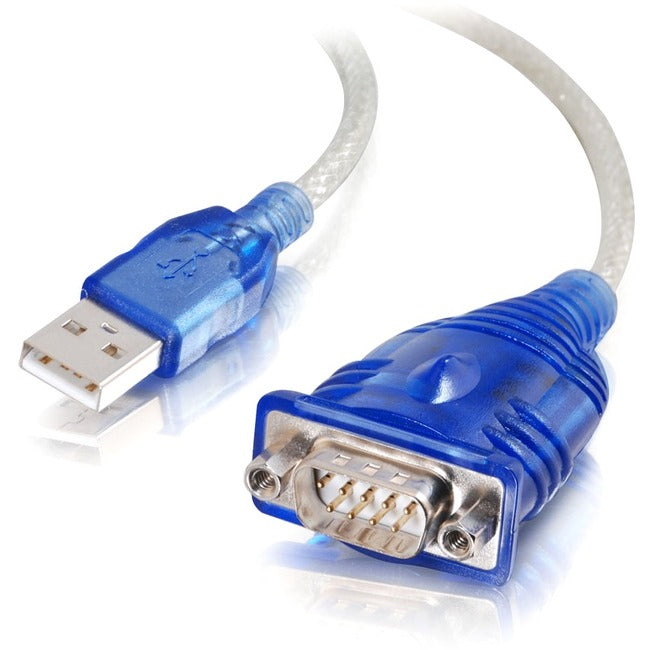 C2G 1.5Ft Usb To Db9 Serial Rs232 Adapter Cable-Convert A Db9 Rs232 Serial Devic