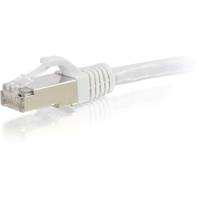 C2G 25Ft Cat6 Snagless Shielded (Stp) Network Patch Cable - White