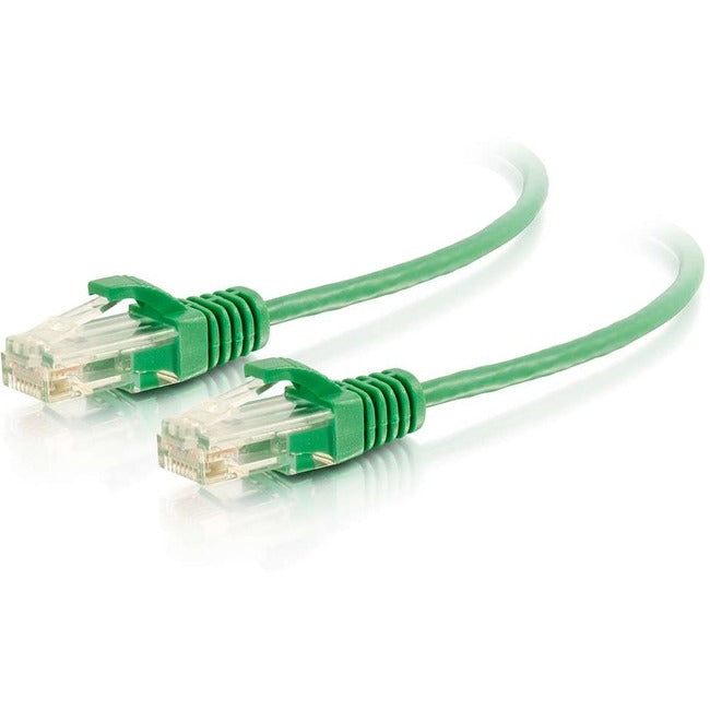 C2G 5Ft Cat6 Ethernet Cable - Slim - Snagless Unshielded (Utp) - Green