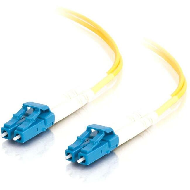 C2G 6M Lc-Lc 9/125 Duplex Single Mode Os2 Fiber Cable - Yellow - 20Ft Os2 Cable