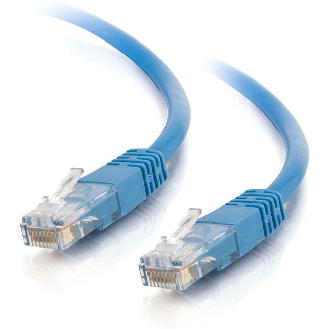 C2G 75Ft Cat5E Molded Solid Unshielded (Utp) Network Patch Cable - Blue