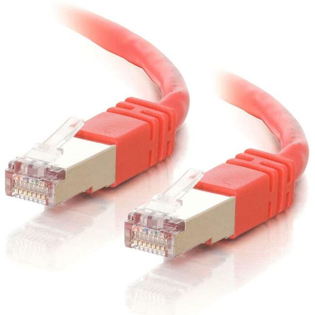 C2G 7Ft Cat5E Molded Shielded (Stp) Network Patch Cable - Red