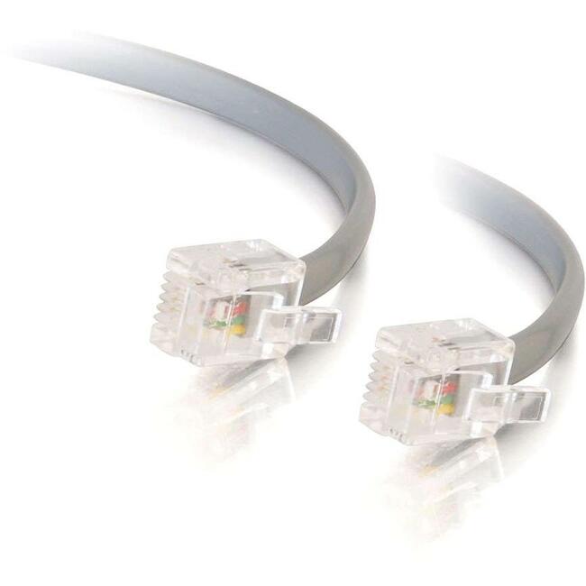 C2G 7Ft Rj11 6P4C Straight Modular Cable