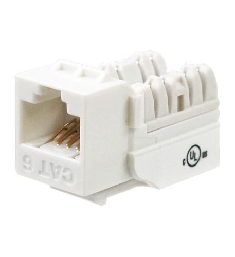 CAT6 JACK WHITE 25 PACK WAV-6EKSJWH-SPK