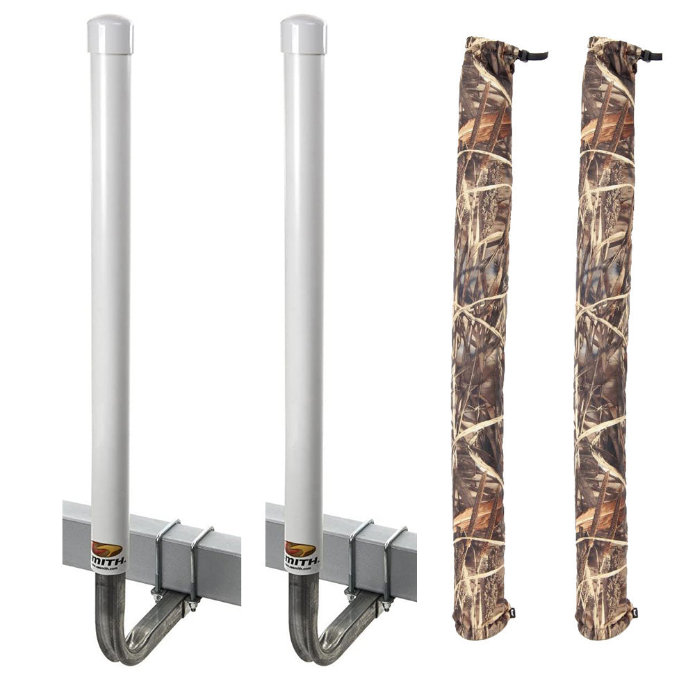 C.E. Smith 60" Post Guide-On w/Unlighted Posts &amp; FREE Camo Wet Lands Post Guide-On Pads