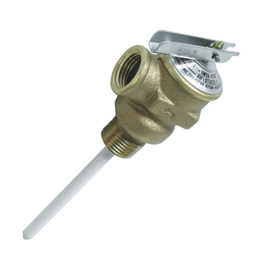 Camco Temperature & Pressure Relief Valve - 1/2" Valve w/4" Probe