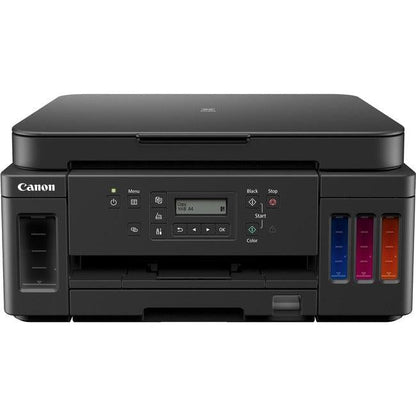 Canon Pixma G G6020 Inkjet Multifunction Printer-Color-Copier/Scanner-4800X1200 Dpi Print-Automatic Duplex Print-5000 Pages-350 Sheets Input-Color Flatbed Scanner-1200 Dpi Optical Scan-Wireless Lan-Wireless Pictbridge-Mopria-Canon Print Business