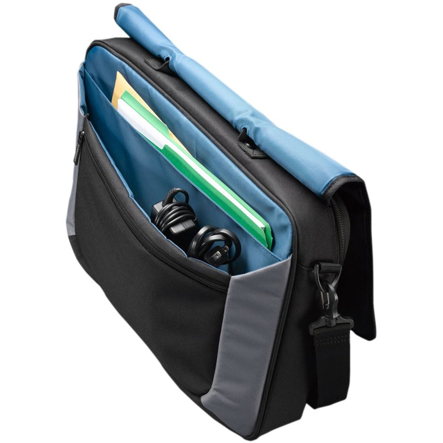 Case Logic Carrying Case (Messenger) For 17" Notebook, Accessories, Mouse, Ipod, Cell Phone, Pen - Black