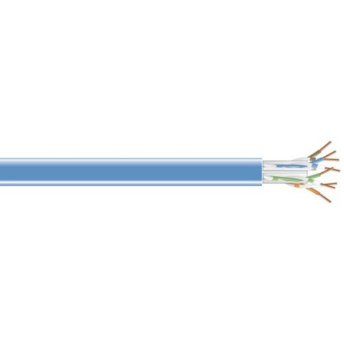 Cat5E 100-Mhz Solid Ethernet Bulk Cable - Unshielded (Utp), Cm Pvc, Blue, 1000-F