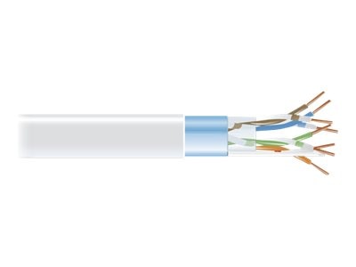 Cat5E 350-Mhz Solid Ethernet Bulk Cable - Shielded (F/Utp), Cmr Pvc, White, 1000