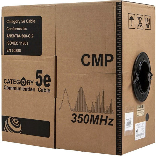 Cat5E Utp Solid (Cmp) 1000Ft - Black