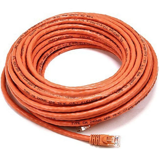 Cat6 Crossover Bare Copper 50Ft- Orange