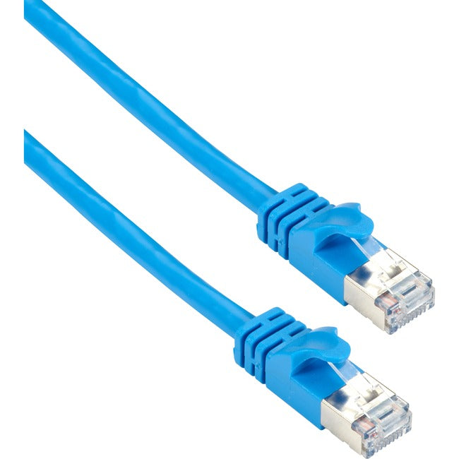 Cat6A 500-Mhz Slimline Molded Snagless Stranded Ethernet Patch Cable - Shielded Bbx-Cat6Apcs-007-Bl