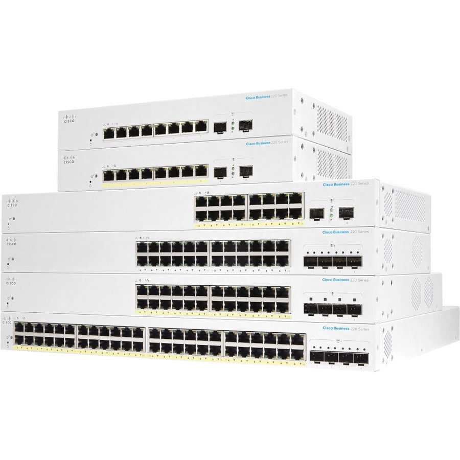 Cbs220 Smart 24Port Ge Full Poe,4X1G Sfp