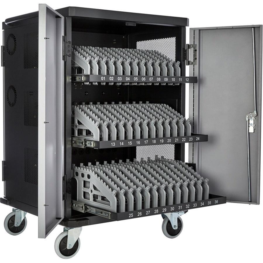 Charge Cart 36 Mobile Computers,Secure Charging Double Stack Ok CHGCT36-1N