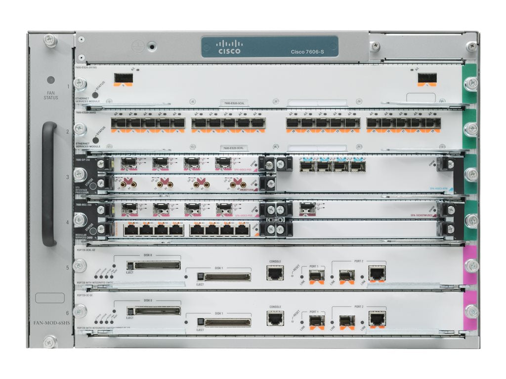 Cisco 7606-S - Modular expansion base - rack-mountable - refurbished